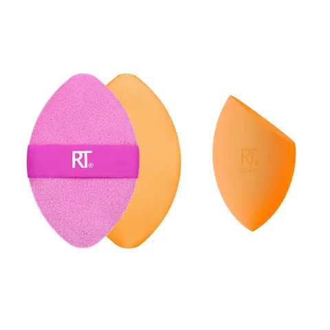 Real Techniques, Miracle 2-in-1 Powder Puff & Miracle Complexion Sponge, 2 Piece Set – image 2