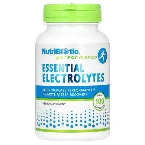 NutriBiotic, Performance, Essential Electrolytes, 100 Vegan Capsules – image 2