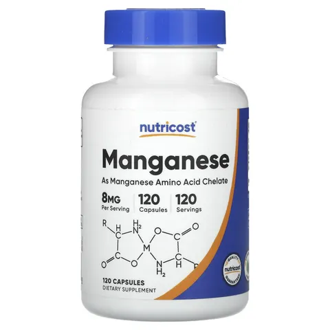 Nutricost, Manganese, 8 mg, 120 Capsules – image 2