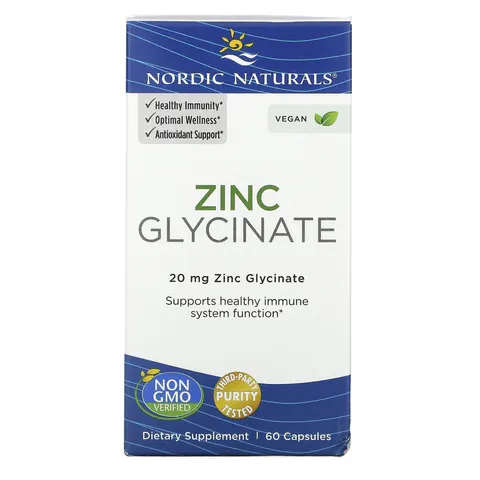 Zinc Glycinate, 20mg - 60 caps – image 4