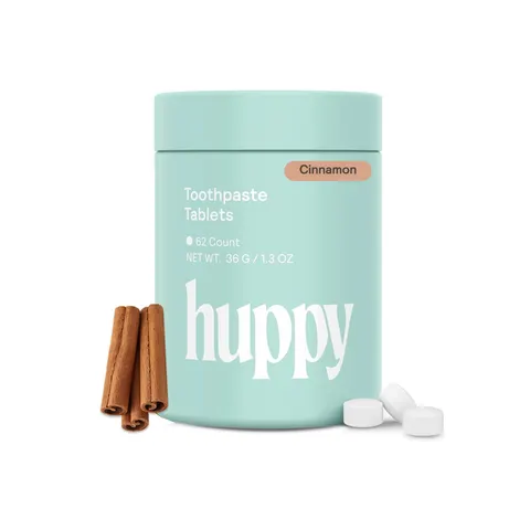 HUPPY Toothpaste Tablets - Nano Hydroxyapatite, Fluoride Free, Cinnamon, 62 Count – image 2