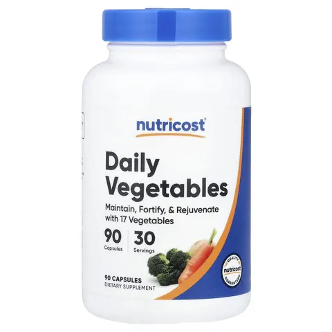 Nutricost, Daily Vegetables, 90 Capsules – image 2