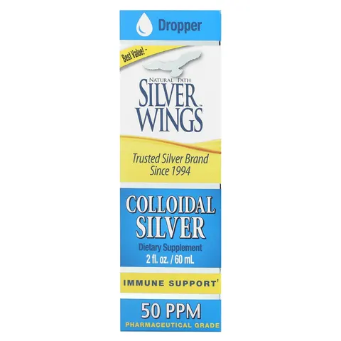 Natural Path Silver Wings, Colloidal Silver, 50 PPM, 2 fl oz (60 ml) – image 2