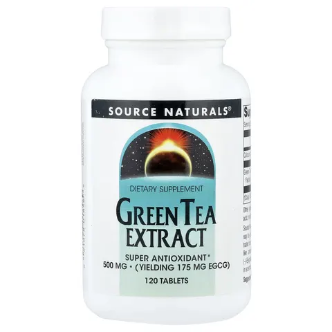 Source Naturals, Green Tea Extract, 500 mg, 120 Tablets – image 3