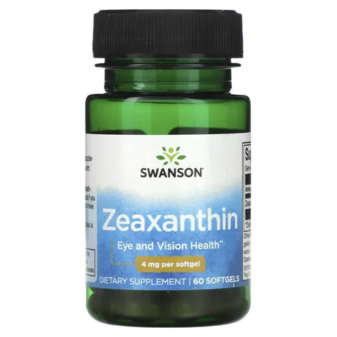 Swanson, Zeaxanthin, 4 mg, 60 Softgels – image 2