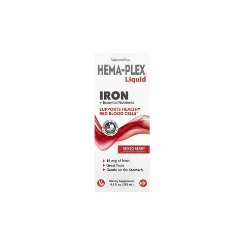 Hema-Plex Liquid, Iron + Essential Nutrients, Mixed Berry – image 2