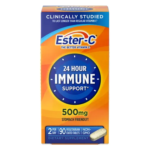 Ester-C 500 mg Vitamin C Tablets – 90 Count Immune Support – image 2