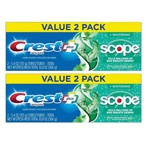 Crest Toothpaste 5.4 Ounce Plus Scope Value Pk 2 Minty Fresh (Pack of 2) – image 2