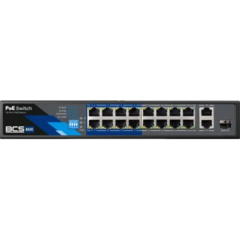 Switch PoE Bcs Basic BCS-B-SP1602G-1SFP – zdjęcie 2