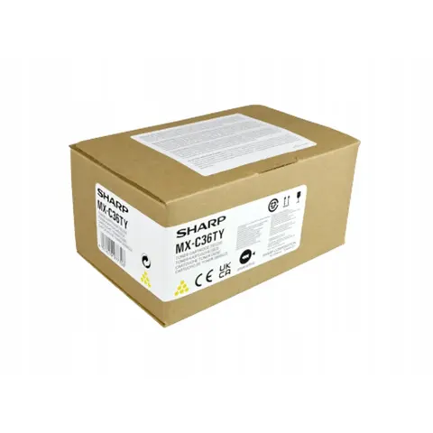 Żółty toner Sharp MXC36TY MX-C36TY – zdjęcie 2