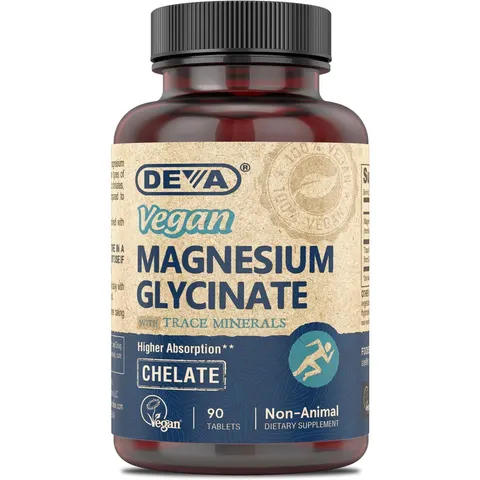 DEVA Vegan Magnesium Glycinate 300mg | Trace Minerals | 90 Tablets – image 3