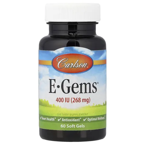 Carlson, E-Gems, 400 IU (268 mg), 60 Soft Gels – image 2