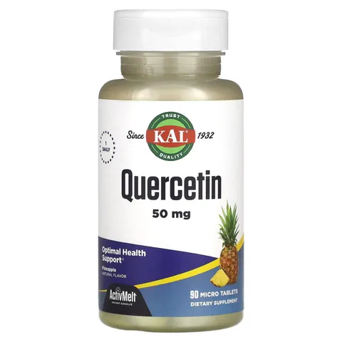 KAL, Quercetin, Pineapple, 50 mg, 90 Micro Tablets – image 2