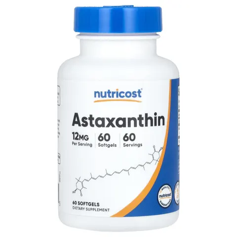 Nutricost, Astaxanthin, 12 mg, 60 Softgels – image 2