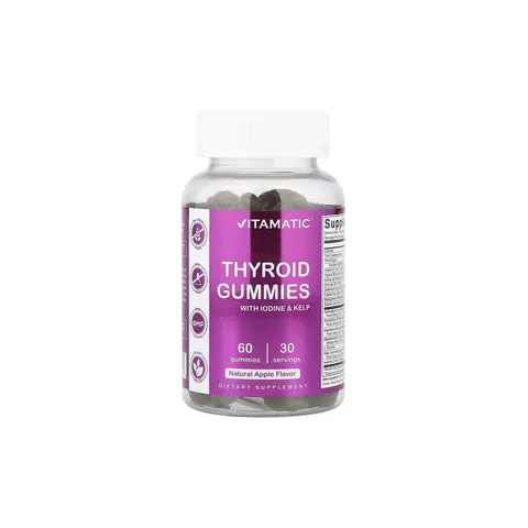 Vitamatic, Thyroid Gummies With Iodine & Kelp, Apple, 60 Gummies – image 2