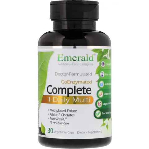 Emerald Laboratories, CoEnzymated Complete 1-Daily Multi, 30 Vegetable Caps – image 2