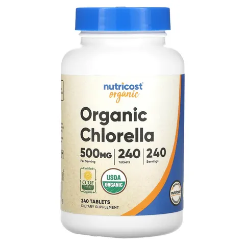 Nutricost, Organic Chlorella, 500 mg, 240 Tablets – image 3