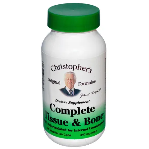 Christopher's Original Formulas, Complete Tissue & Bone, 440 mg, 100 Vegetarian Caps – image 2