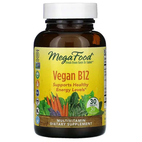 MegaFood, Vegan B12, 30 Tablets – image 2