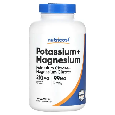 Nutricost, Potassium + Magnesium, 240 Capsules – image 3