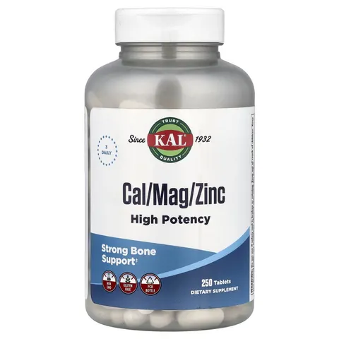 KAL, Cal/Mag/Zinc, High Potency, 250 Tablets – image 3