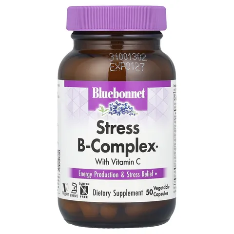 Bluebonnet Nutrition, Stress B-Complex, 50 Vegetable Capsules – image 2