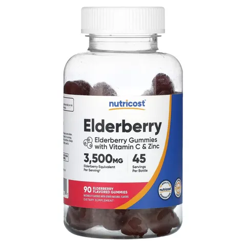 Nutricost, Elderberry, 90 Flavored Gummies – image 2