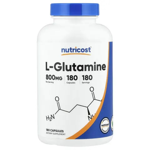 Nutricost, L-Glutamine , 180 Capsules – image 2