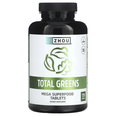 Zhou Nutrition, Total Greens, 120 Tablets – image 2