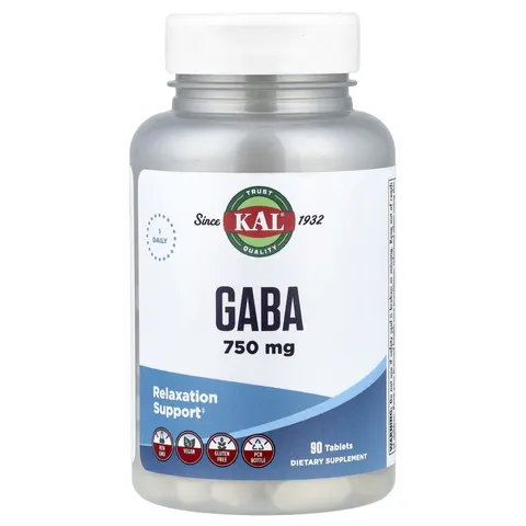 KAL, GABA, 750 mg, 90 Tablets – image 2