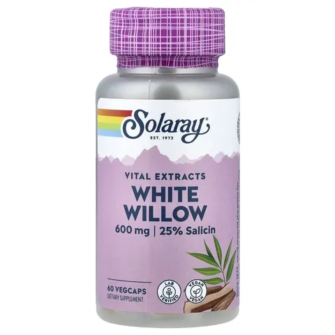 Solaray, Vital Extracts, White Willow, 60 VegCaps – image 2