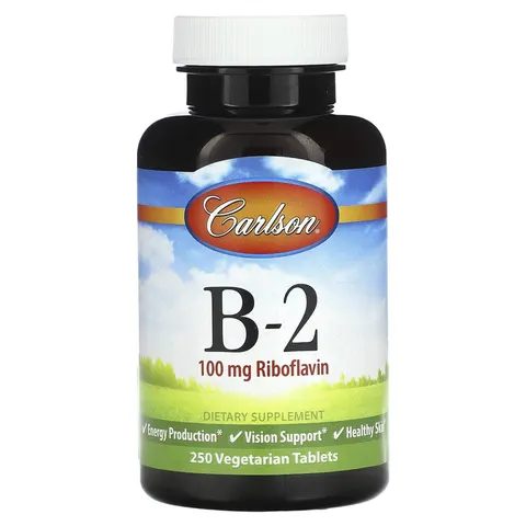 Carlson, B-2, 100 mg, 250 Vegetarian Tablets – image 3