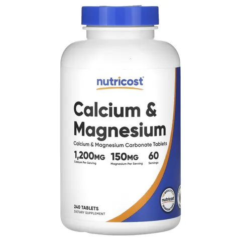 Nutricost, Calcium & Magnesium, 240 Tablets – image 3