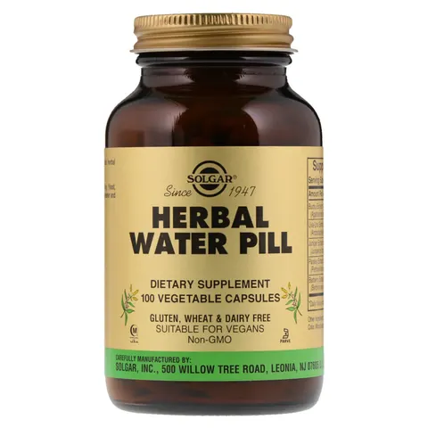 Solgar, Herbal Water Pill, 100 Vegetable Capsules – image 2