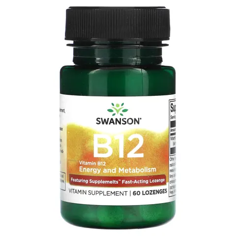Swanson, Vitamin B12, 60 Lozenges – image 2