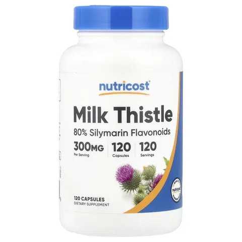 Nutricost, Milk Thistle, 300 mg, 120 Capsules – image 3