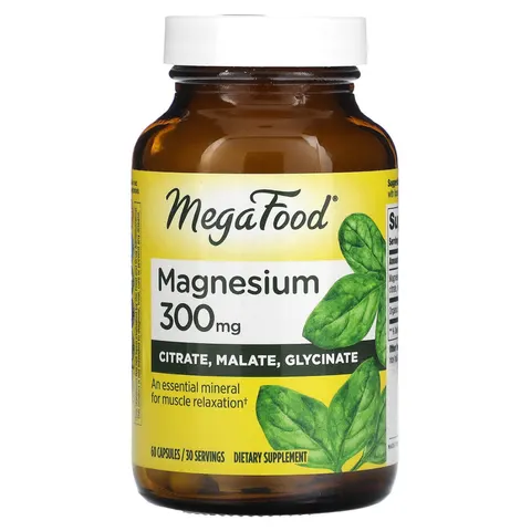 MegaFood, Magnesium, 300 mg, 60 Capsules – image 2