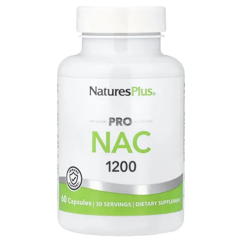 NaturesPlus, Pro, NAC 1200, 60 Capsules (600 mg per Capsule) – image 3