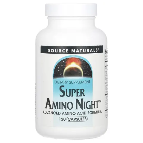 Source Naturals, Super Amino Night, 120 Capsules – image 2