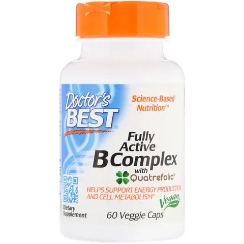 Fully Active B-Complex with Quatrefolic - 60 vcaps – image 3