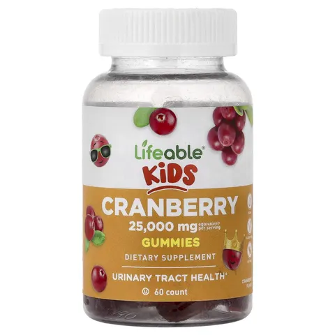 Lifeable, Kids, Cranberry Gummies, 60 Gummies – image 2