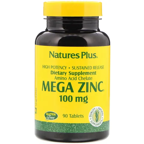 Nature's Plus, Mega Zinc, 100 mg, 90 Tablets – image 2