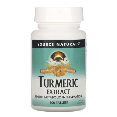 Source Naturals, Turmeric Extract, 100 Tablets – image 2