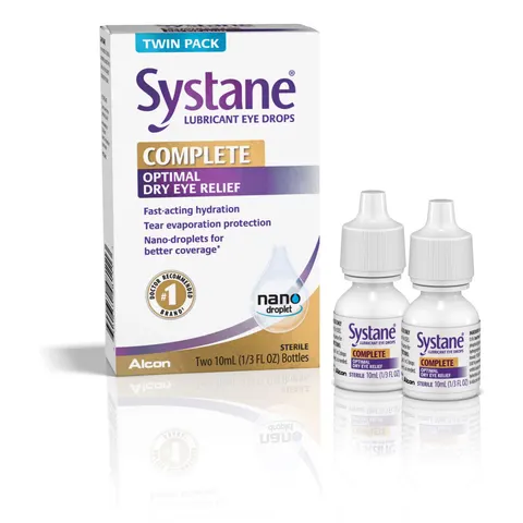 Systane Complete Lubricant Eye Drops, 2x10mL TWIN – image 2