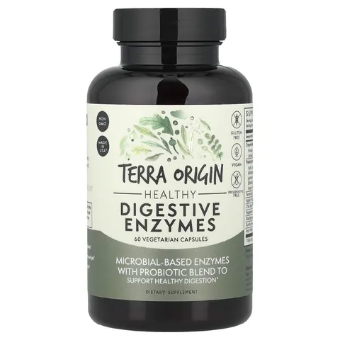 Terra Origin, Digestive Enzymes, 60 Capsules – image 2