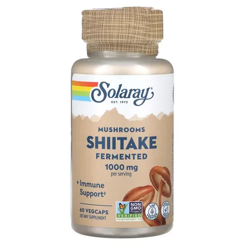 Solaray, Fermented Shiitake Mushrooms, 1,000 mg, 60 VegCaps (500 mg per Capsule) – image 4