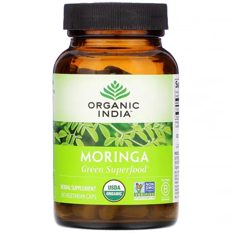 Organic India, Moringa, 90 Vegetarian Caps – image 2