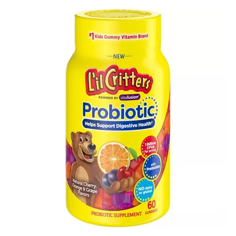 L'il Critters Probiotic Gummies - Cherry, Orange & Grape - 60 ct – image 2