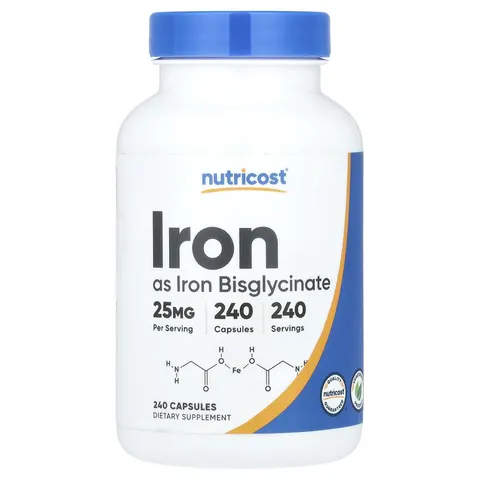 Nutricost, Iron, 25 mg , 240 Capsules – image 3