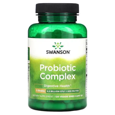 Swanson, Probiotic Complex, 120 Veggie EMBO Caps AP – image 2
